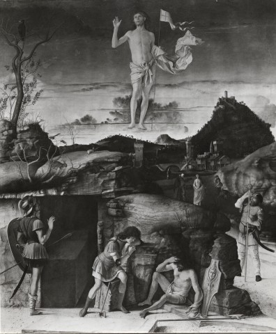 Bildarchiv Foto Marburg — Berlin, Staatl. Mus. Giovanni Bellini nach 1429-1516. Auferstehung Christi. — insieme